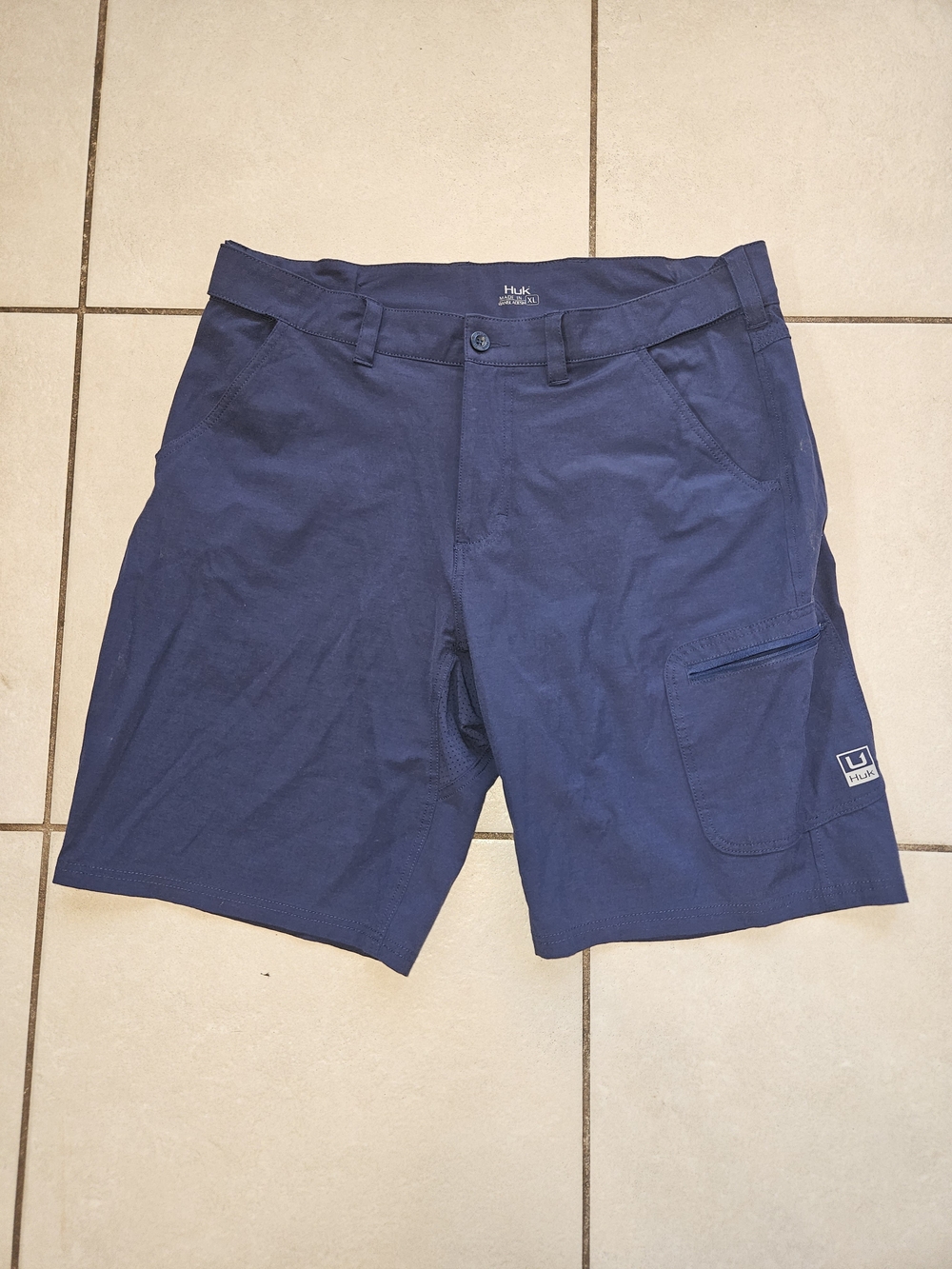 Huk Men's Navy Cargo Shorts